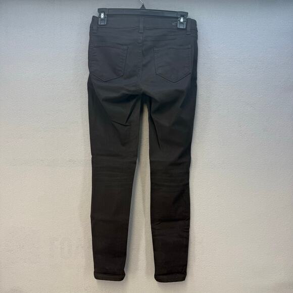 Paige Jeans Women's 25 (2) Black Verdugo Ultra Skinny Skater Girl Goth Preppy - Picture 2 of 14